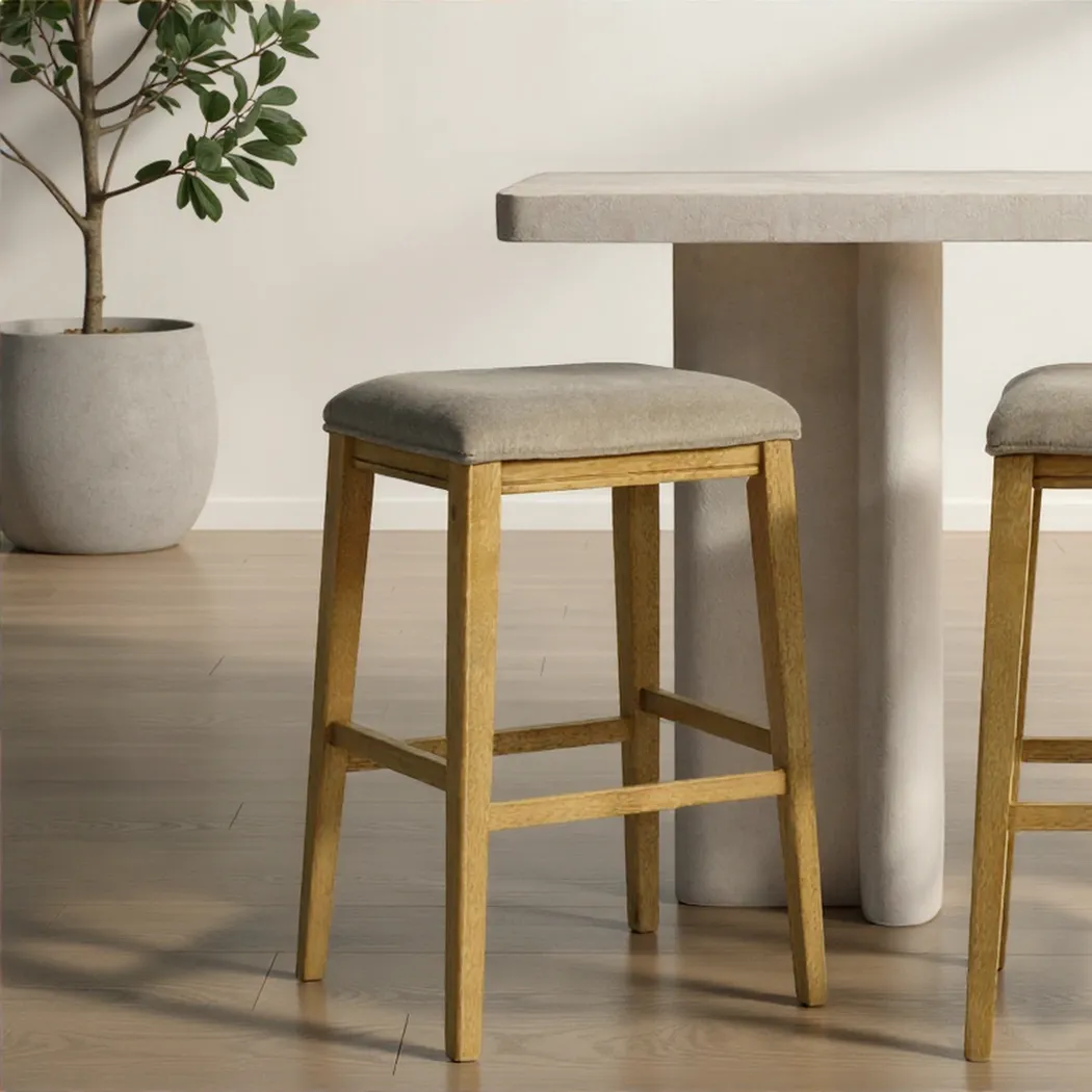 Oakcona Brown Barstool - Thumbnail - Image 2