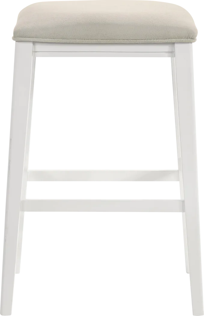 Oakcona White Barstool - Thumbnail - Image 4