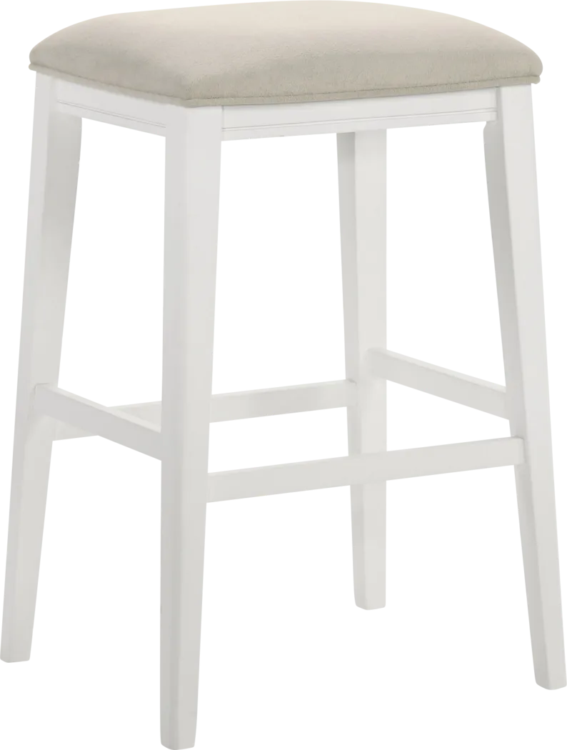 Oakcona White Barstool - Thumbnail - Image 1