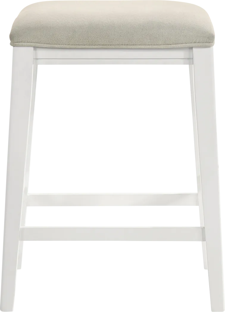 Oakcona White Counter Height Stool - Thumbnail - Image 4