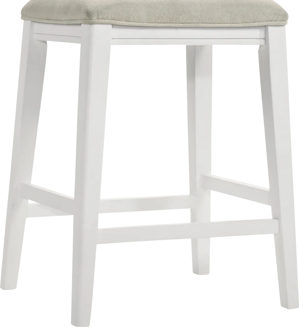 Oakcona White Counter Height Stool - Thumbnail - Image 6