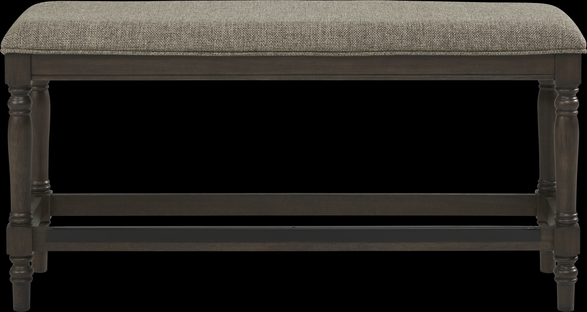 Oakdale Brown Counter Height Bench - Thumbnail - Image 2