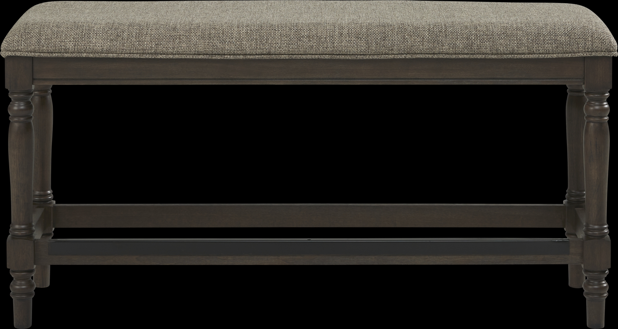 Oakdale Brown Counter Height Bench - Thumbnail - Image 1