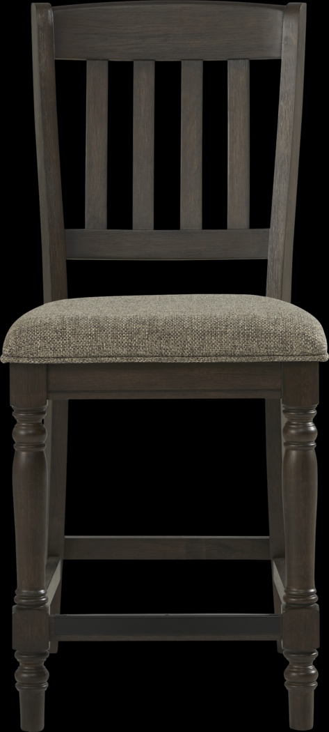 Oakdale Brown Counter Height Slat Stool - Thumbnail - Image 3