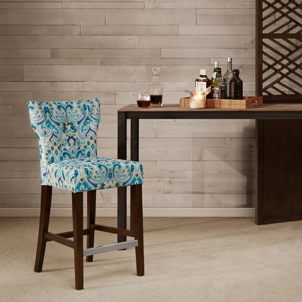 Oakendell Blue Counter Height Stool - Thumbnail - Image 8