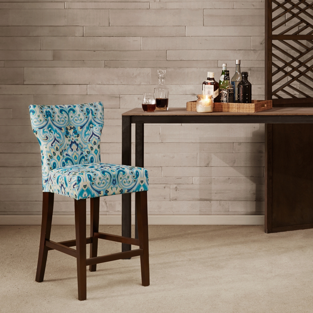 Oakendell Blue Counter Height Stool - Thumbnail - Image 9