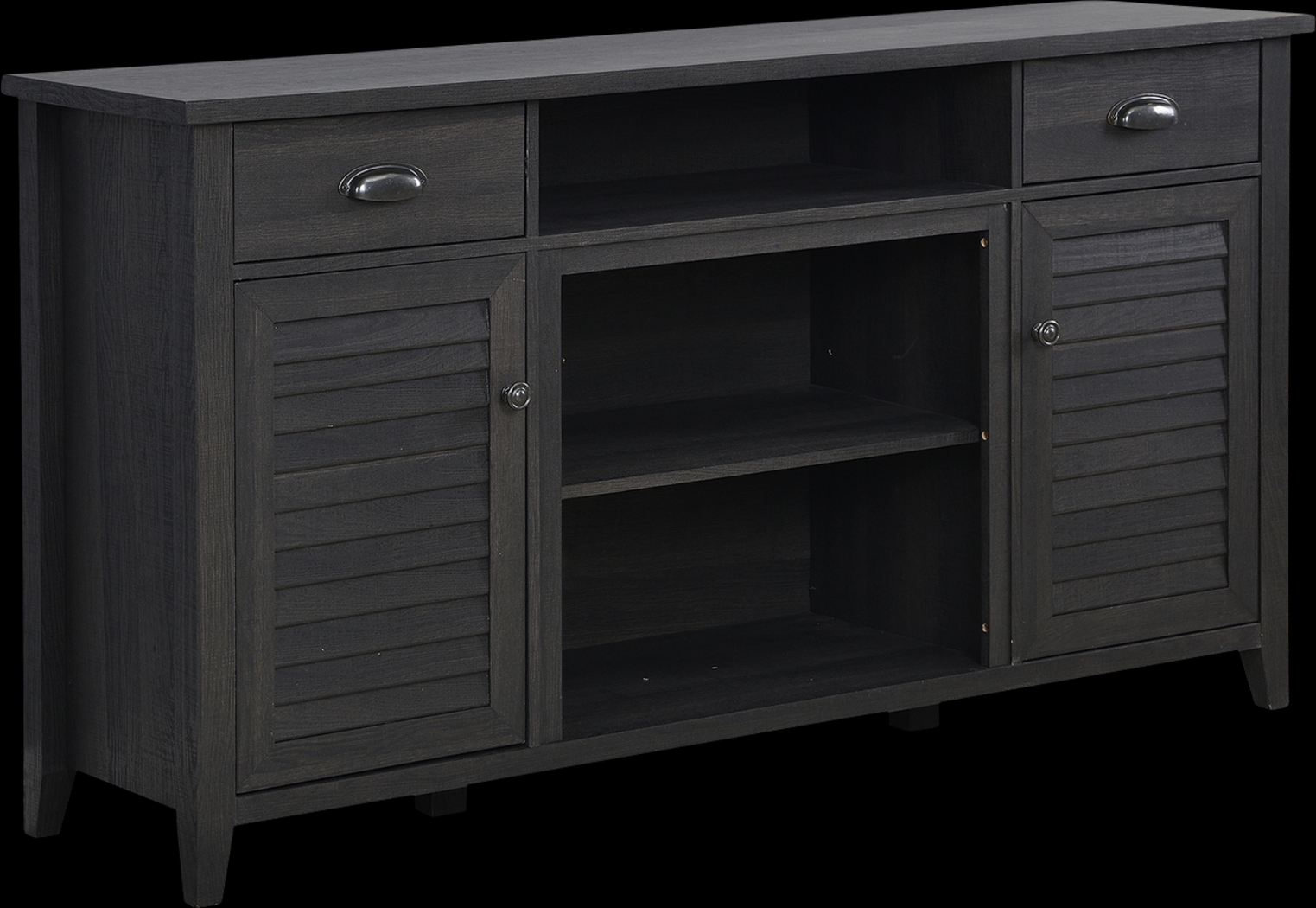 Oakenwald Black 60 in. Console - Thumbnail - Image 1