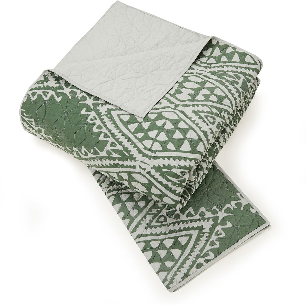 Jungalow by Justina II Green King 3 Pc Quilt Set - Thumbnail - Image 7