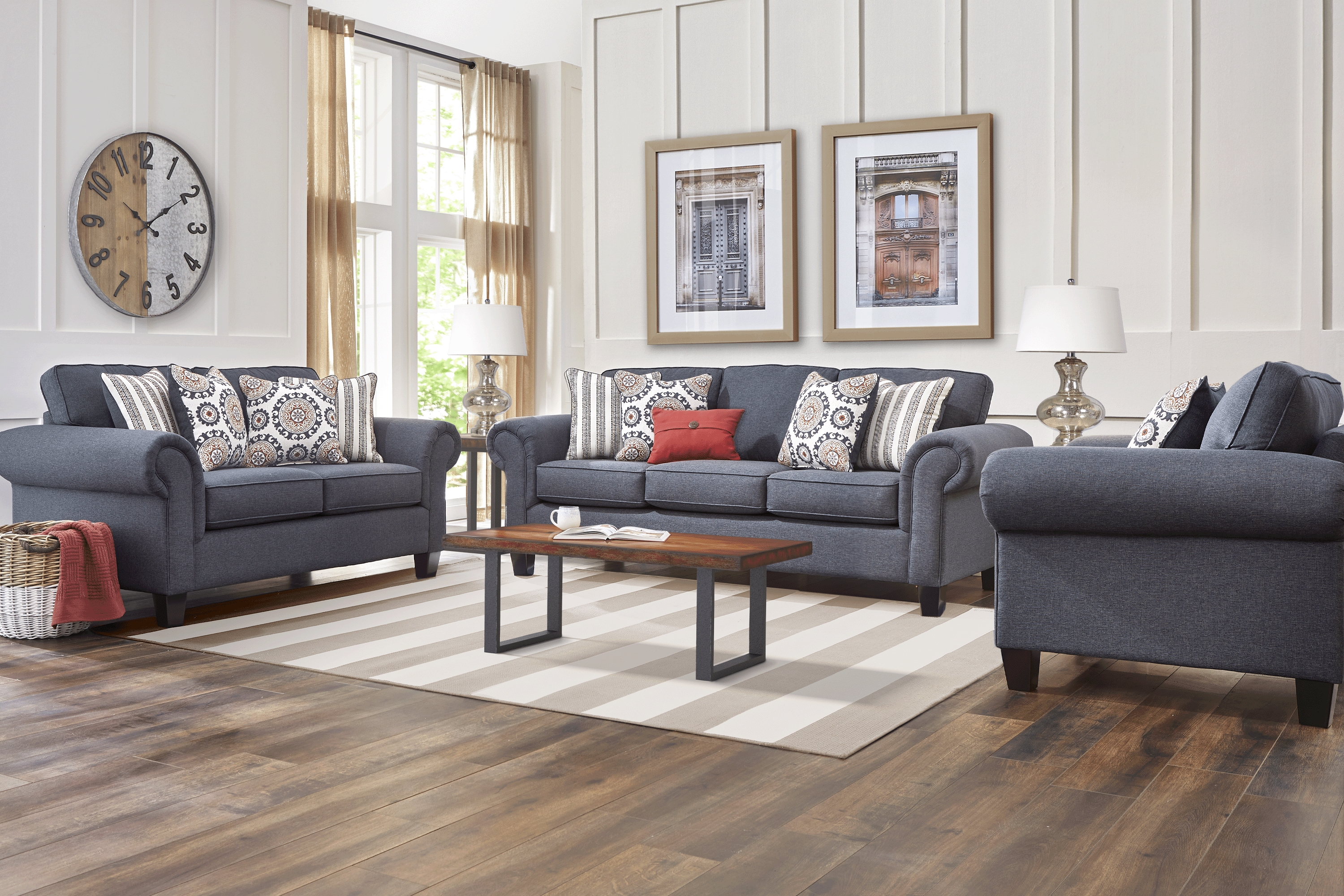 Oakhurst Denim Sofa - Thumbnail - Image 2