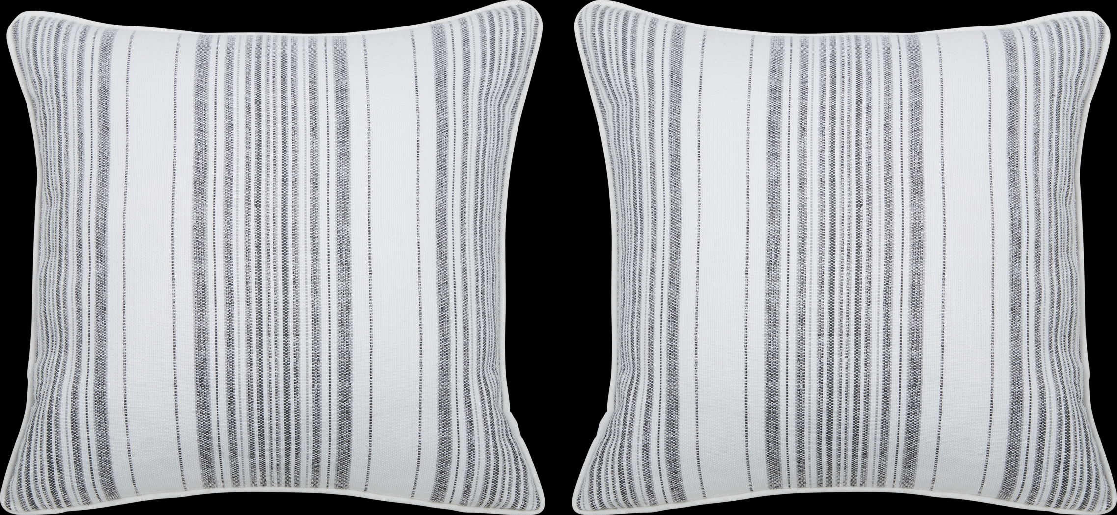 Oaklee Ebony Indoor/Outdoor Accent Pillow, Set of Two - Thumbnail - Image 1