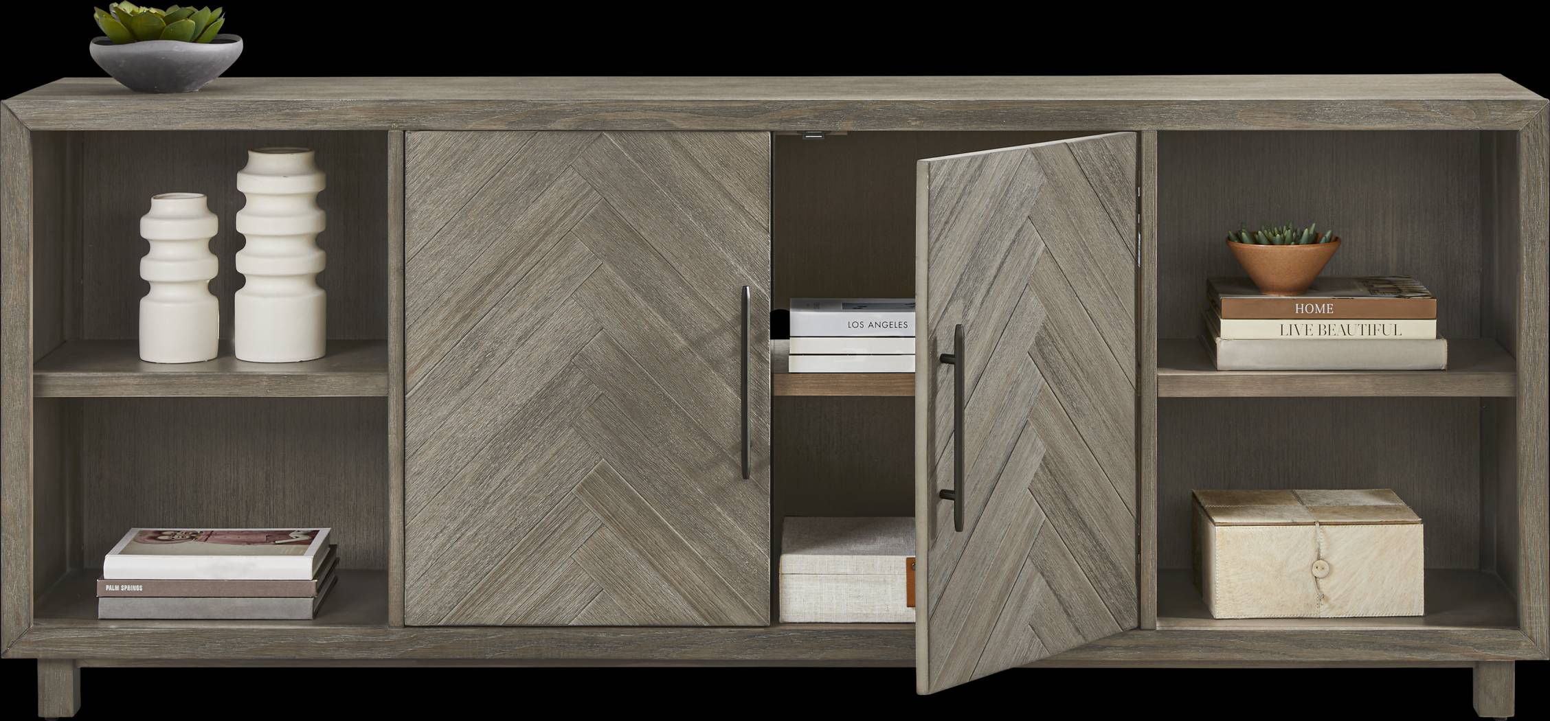 Oakleigh Gray 80" Credenza - Thumbnail - Image 2