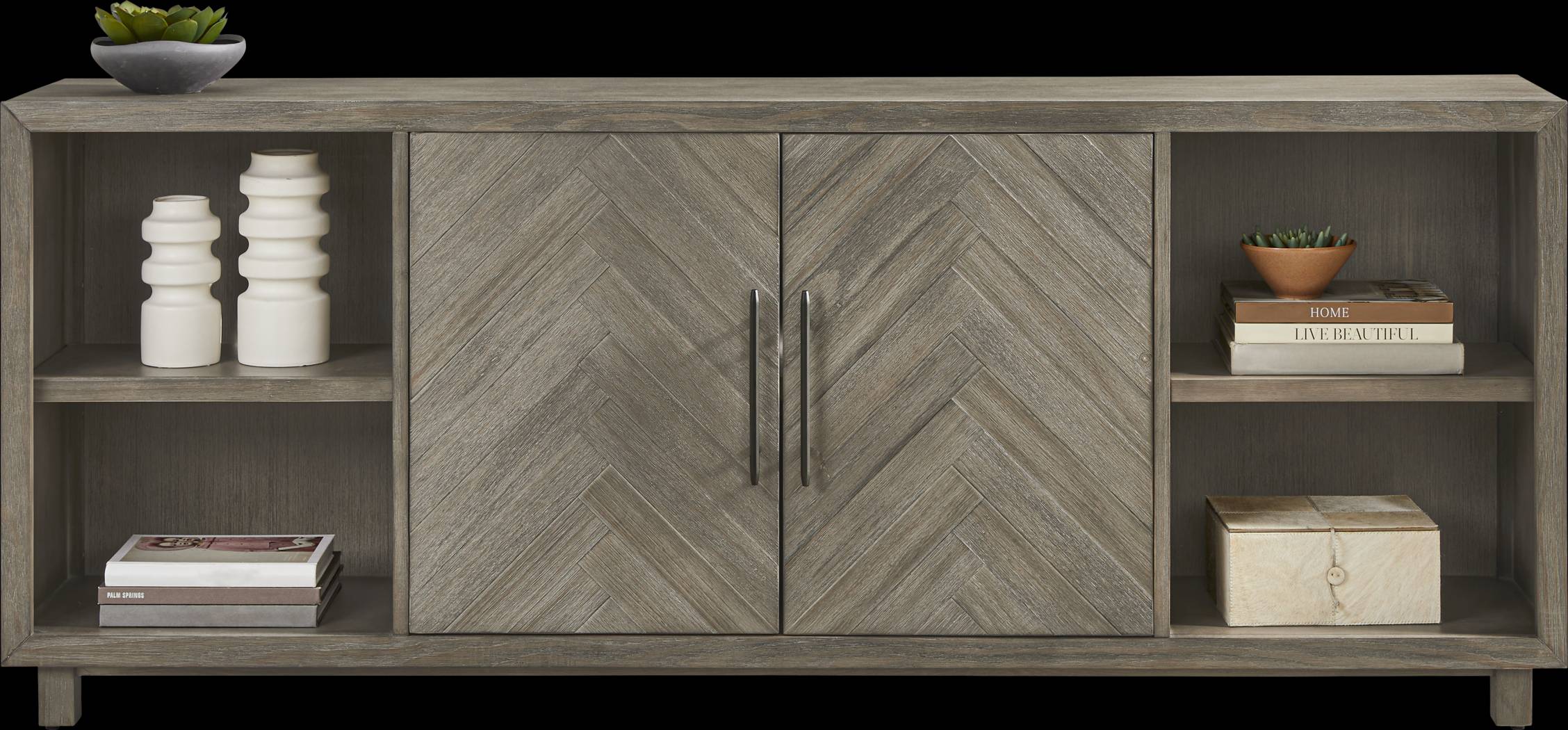 Oakleigh Gray 80" Credenza - Thumbnail - Image 3