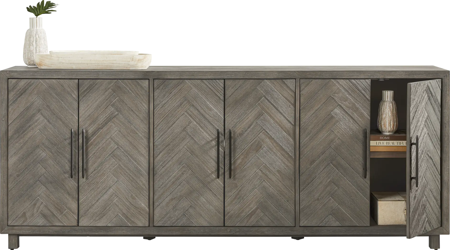 Oakleigh Gray 90 in. Credenza - Thumbnail - Image 2