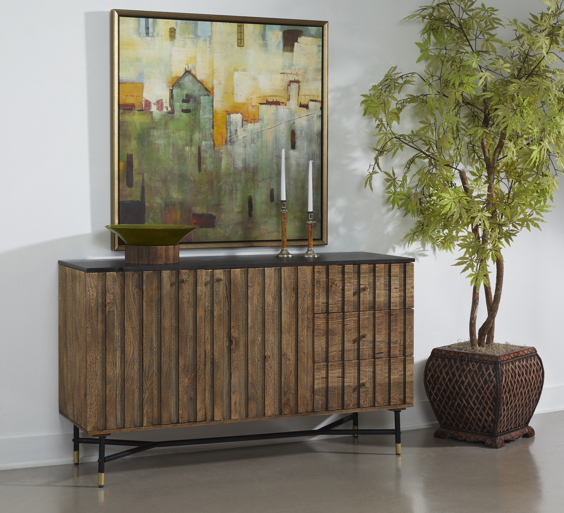 Oaklett Brown Credenza - Thumbnail - Image 2