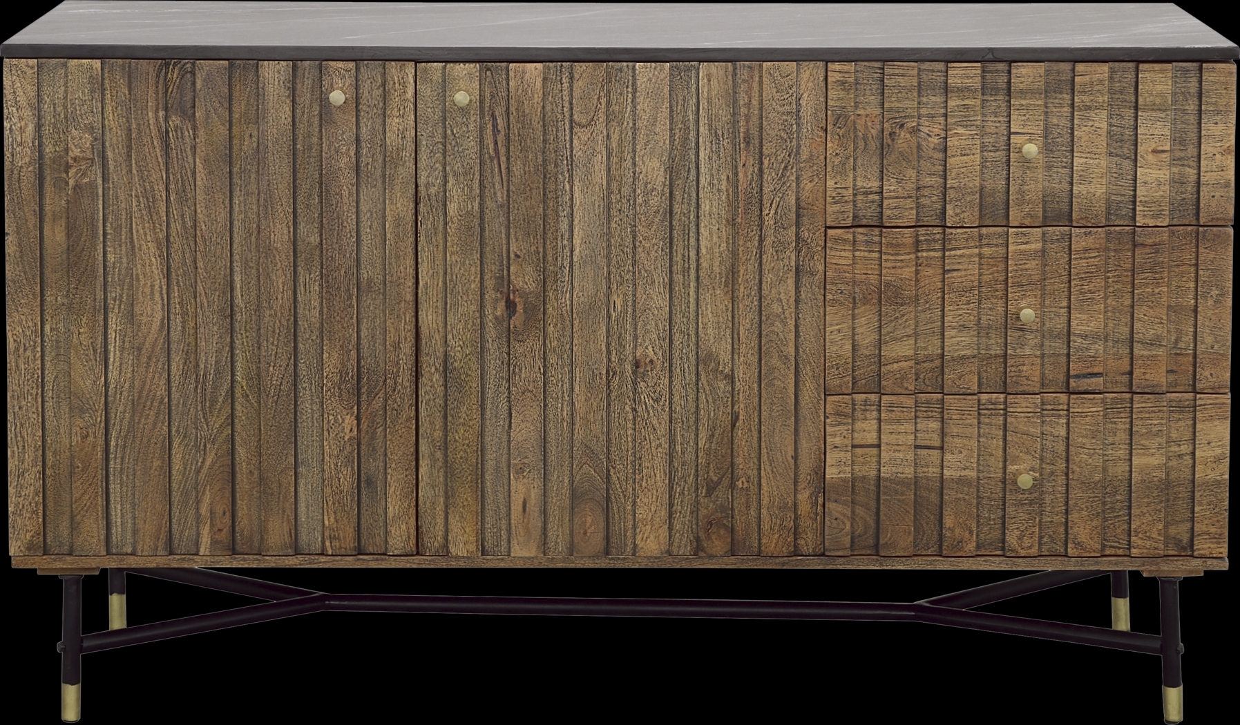 Oaklett Brown Credenza - Thumbnail - Image 3