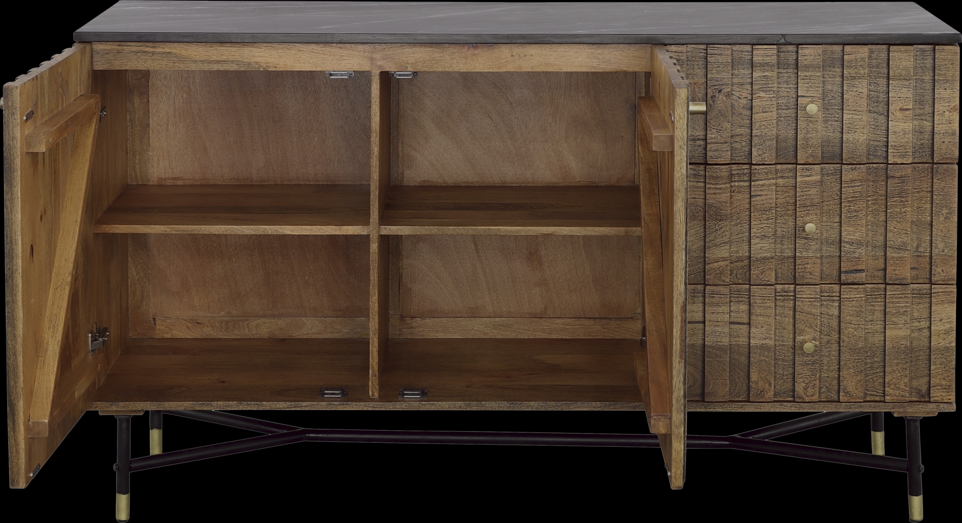 Oaklett Brown Credenza - Thumbnail - Image 6