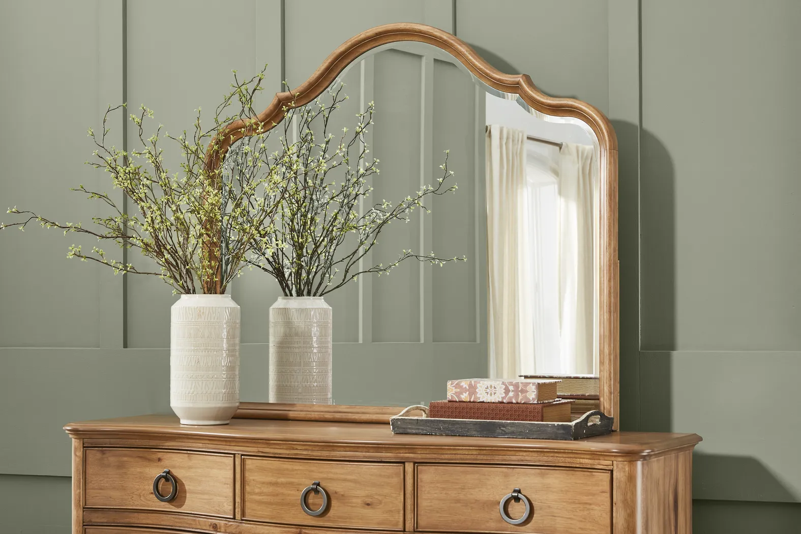 Oaklin Ridge Brown 5 Pc Queen Panel Bedroom - Thumbnail - Image 12