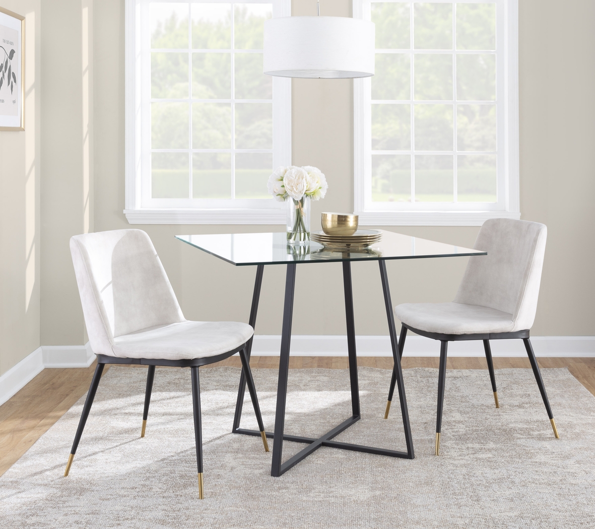 Oaklon Beige Dining Chair, Set of 2 - Thumbnail - Image 4