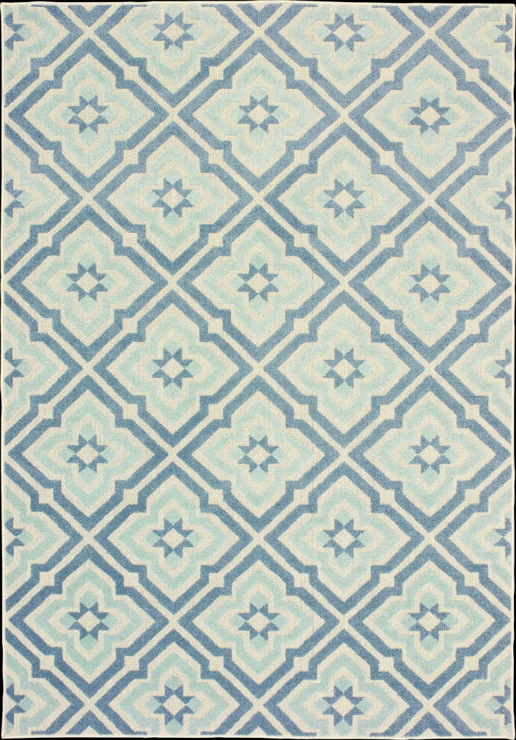 Oaklyn Blue 6'7 x 9'6 Rug - Thumbnail - Image 1