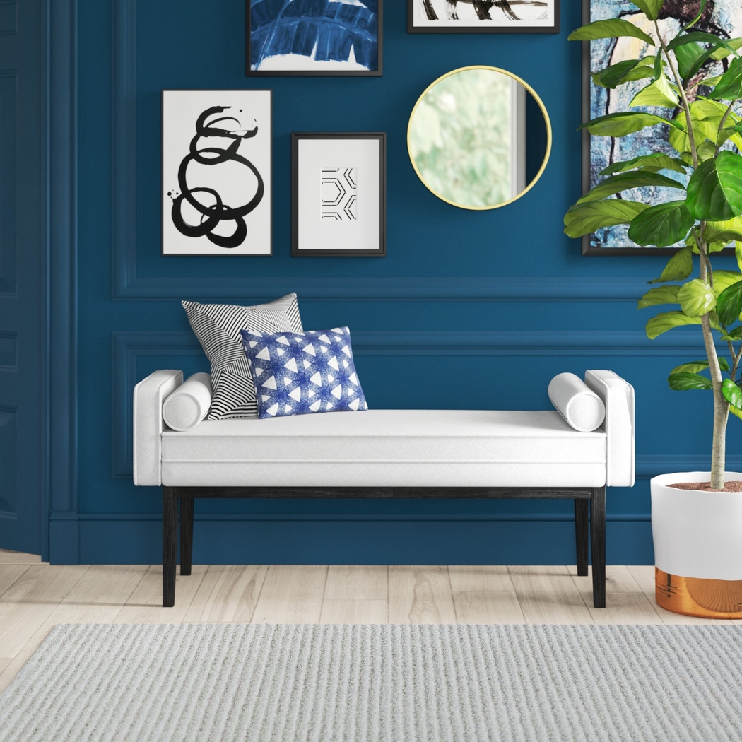 Oakmere White Bed Bench - Thumbnail - Image 5