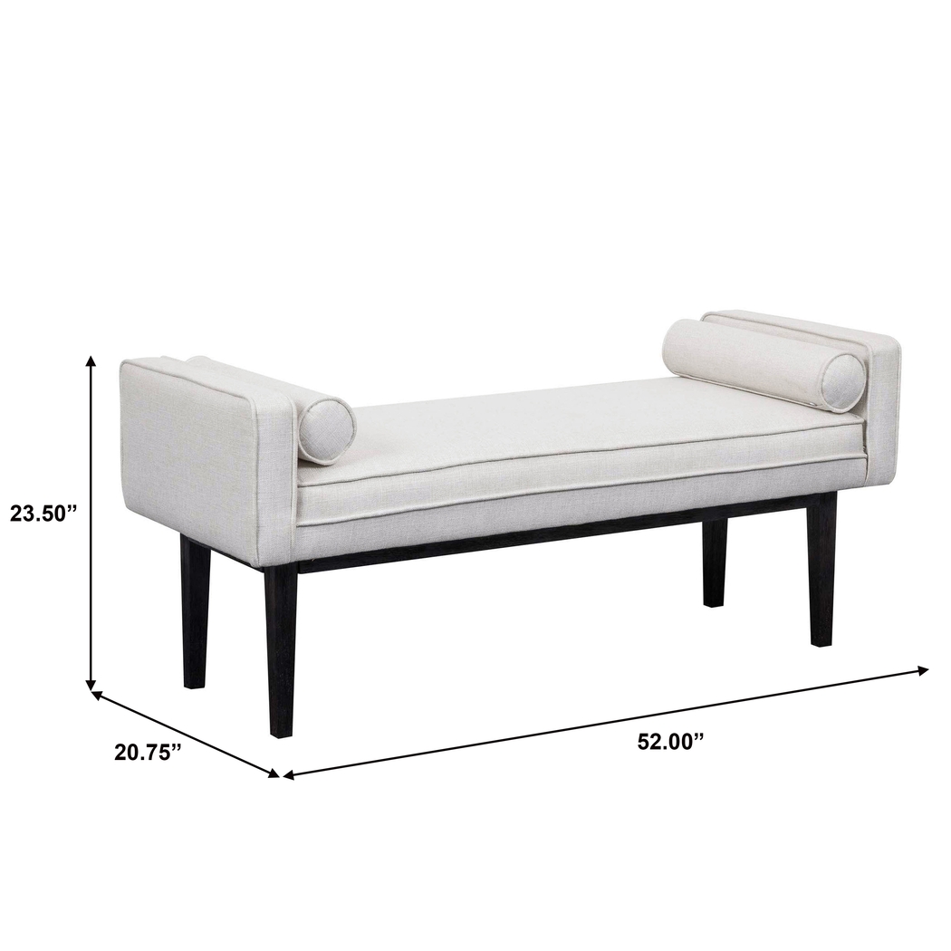 Oakmere White Bed Bench - Thumbnail - Image 6