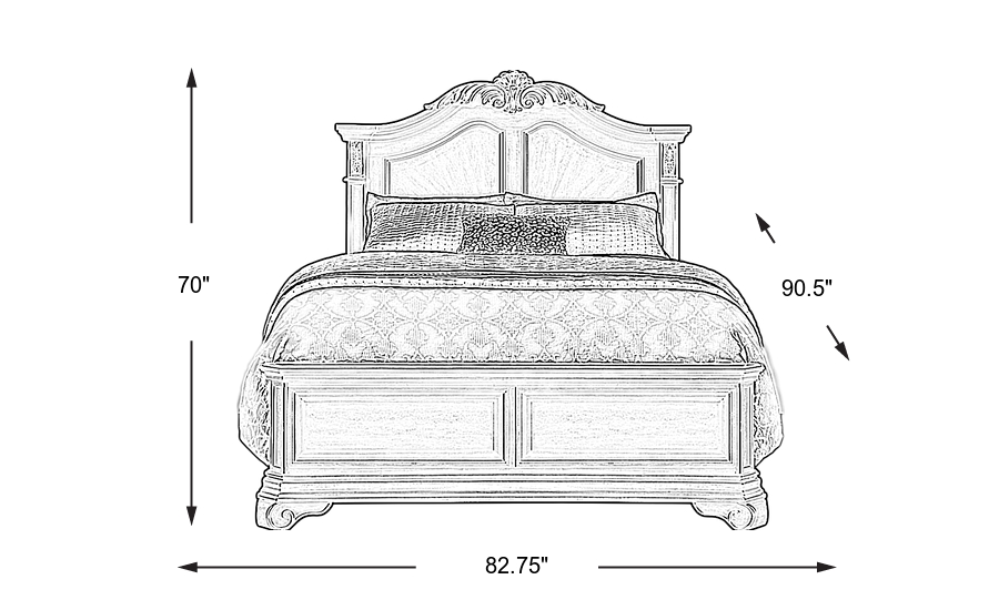 Dimension Image. Please refer to the Dimension Tab on this page for dimension details.