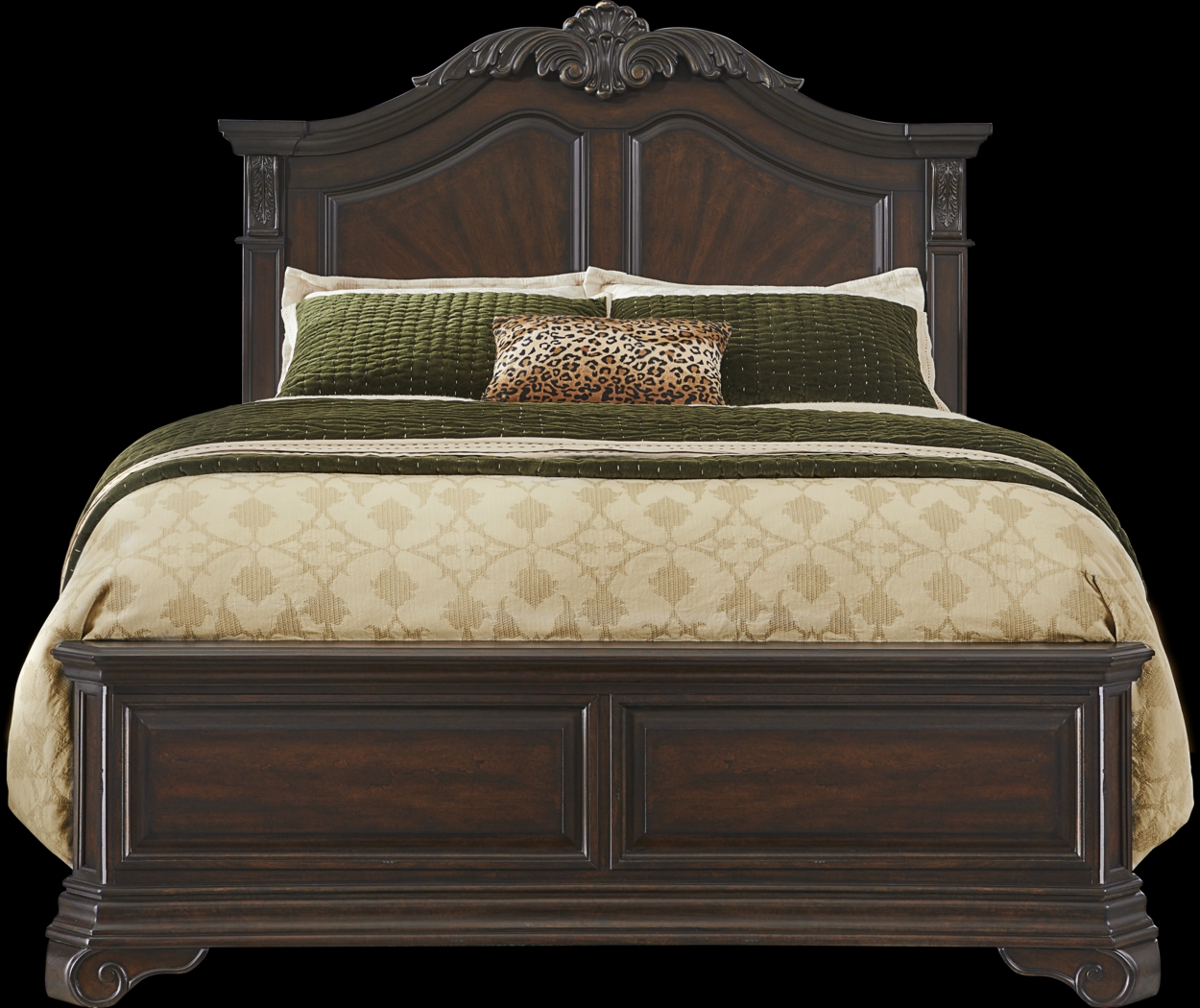 Oakmont Brown Cherry 3 Pc King Bed - Thumbnail - Image 1