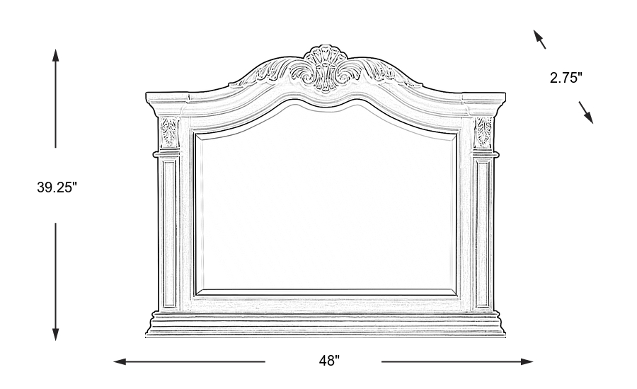 Dimension Image. Please refer to the Dimension Tab on this page for dimension details.