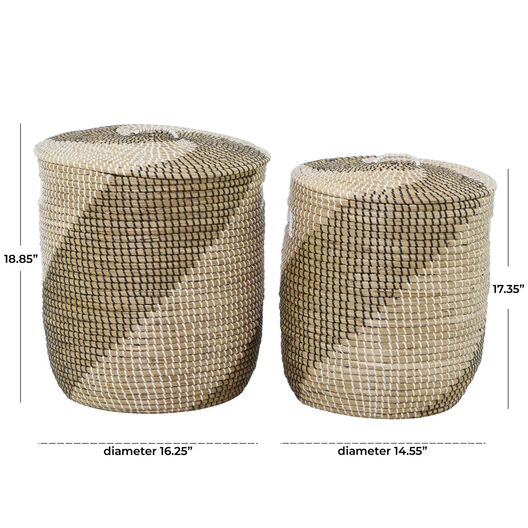 Oakom Brown Basket, Set of 2 - Thumbnail - Image 7