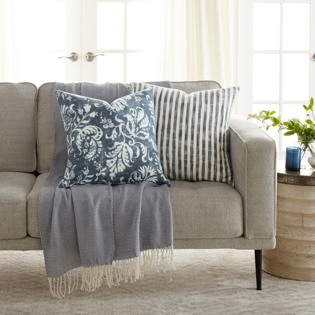 Oakoms Navy Accent Pillow Set of 2 - Thumbnail - Image 2