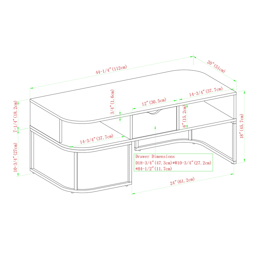 Oakpath Gray Cocktail Table - Thumbnail - Image 6