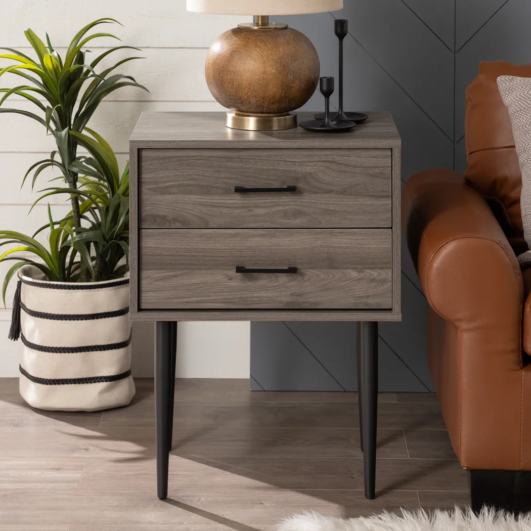 Oaks Cove Gray End Table - Thumbnail - Image 5