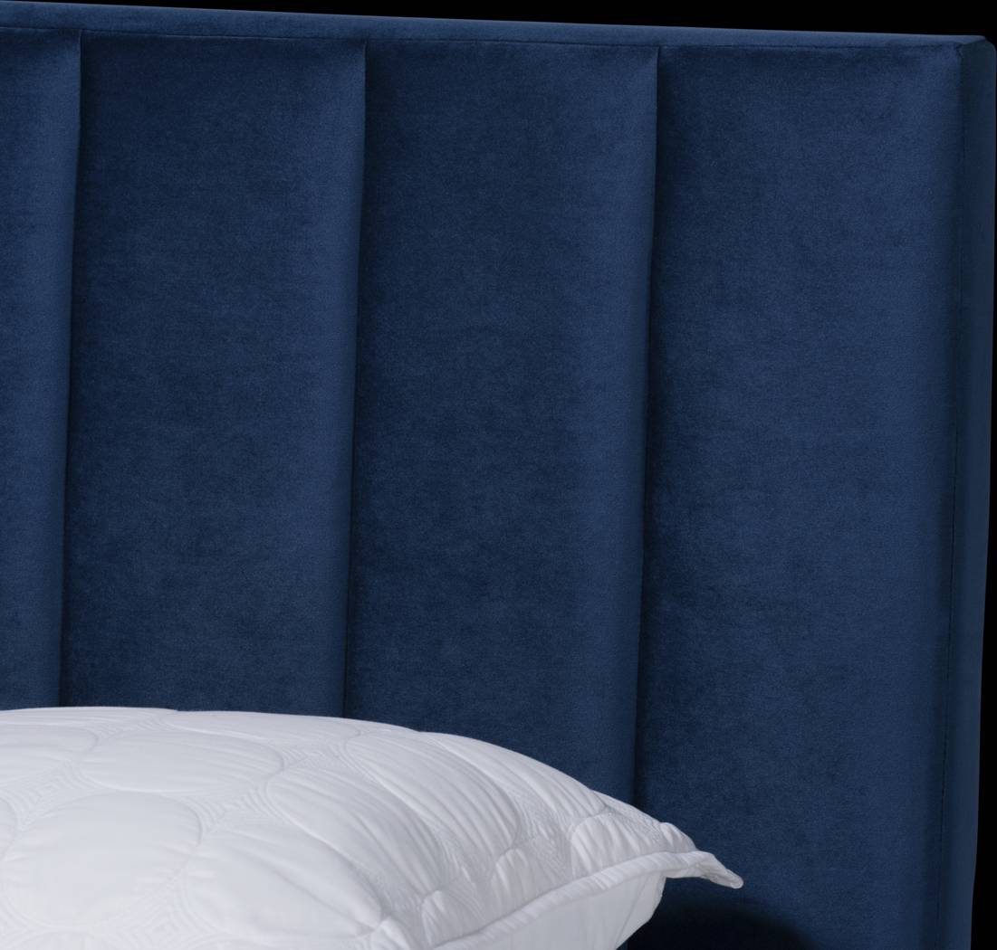 Oaksys Navy Queen Bed - Thumbnail - Image 5