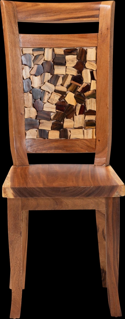 Oaktube Brown Dining Chair - Thumbnail - Image 6
