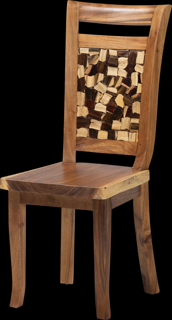 Oaktube Brown Dining Chair - Thumbnail - Image 1