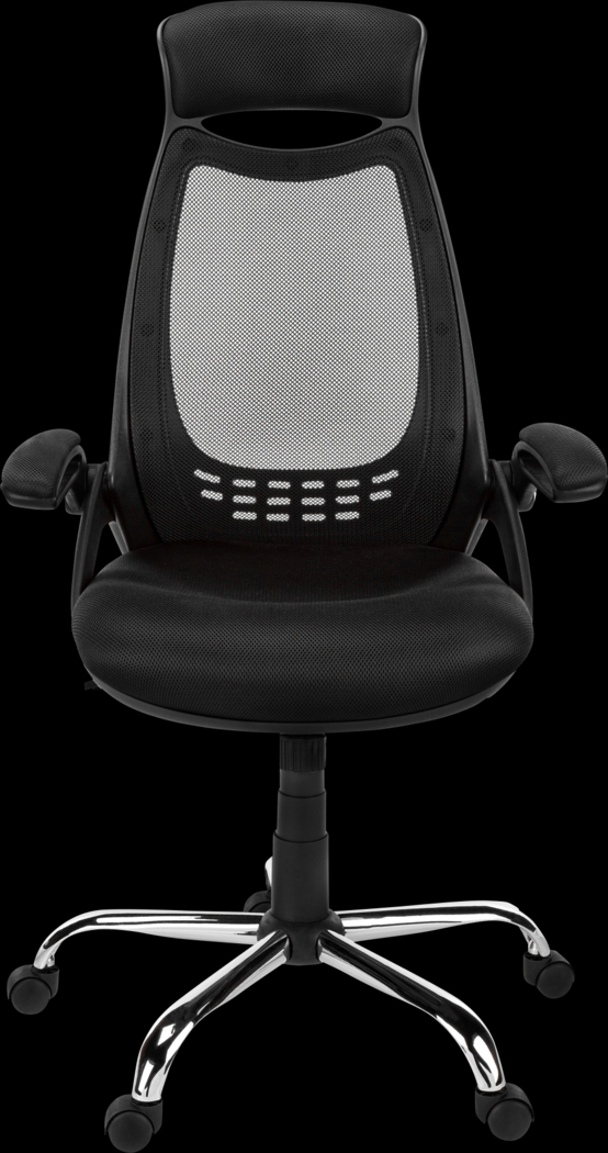 Oakvale Black Chrome Desk Chair - Thumbnail - Image 3