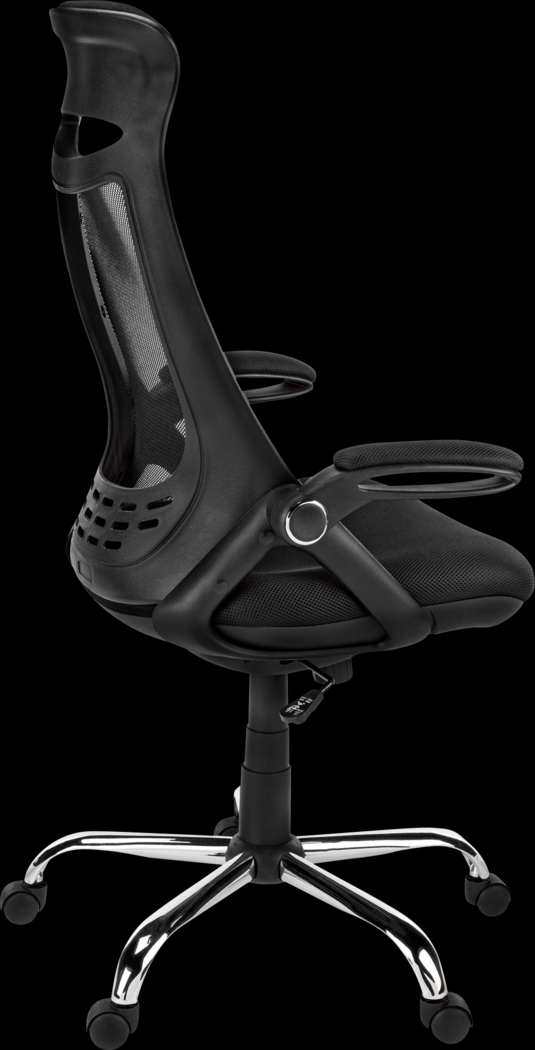 Oakvale Black Chrome Desk Chair - Thumbnail - Image 4