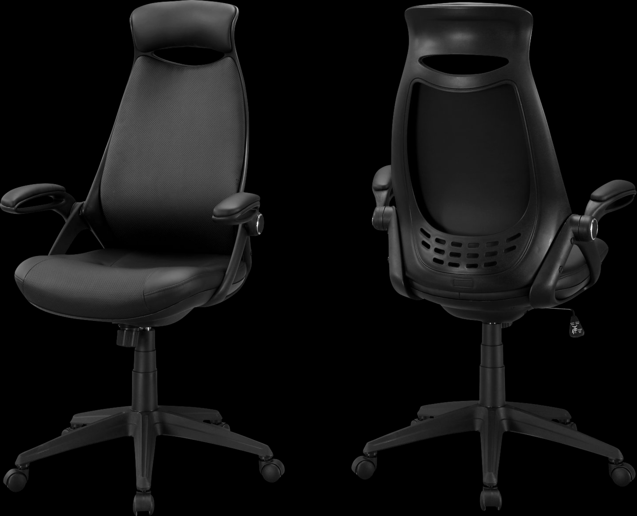 Oakvale Black Desk Chair - Thumbnail - Image 1