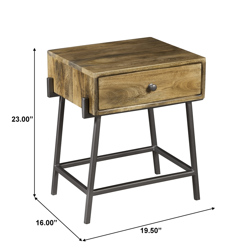 Oakwilde Brown Side Table - Thumbnail - Image 8