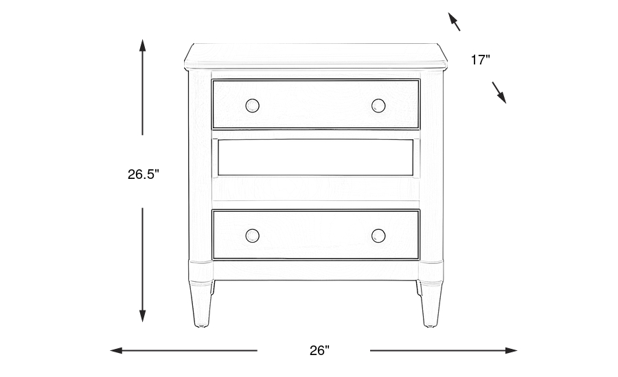 Dimension Image. Please refer to the Dimension Tab on this page for dimension details.