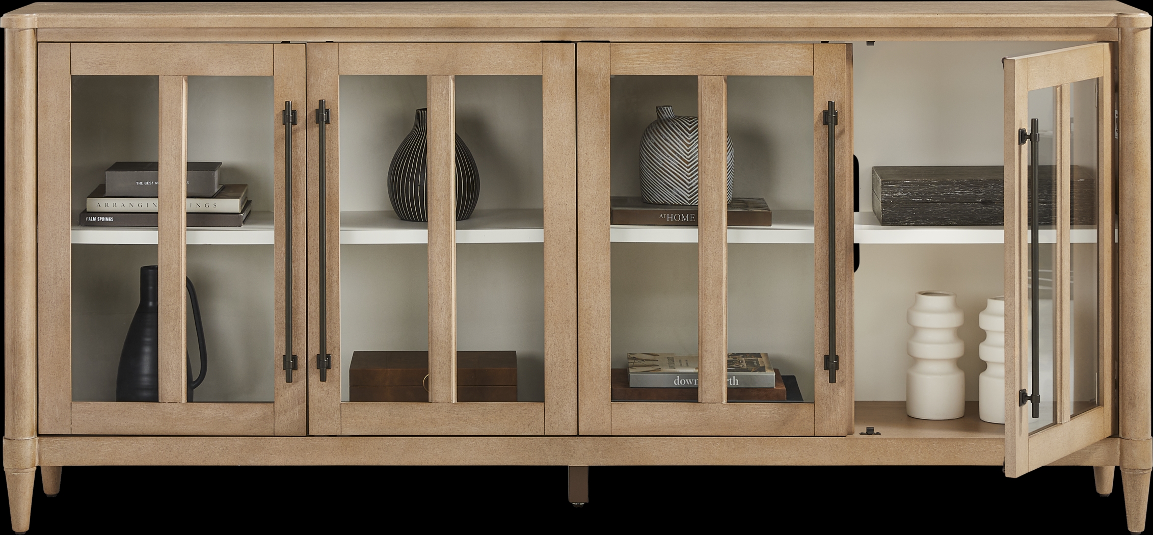 Oakwood Terrace Sand 80 in. Console - Thumbnail - Image 2