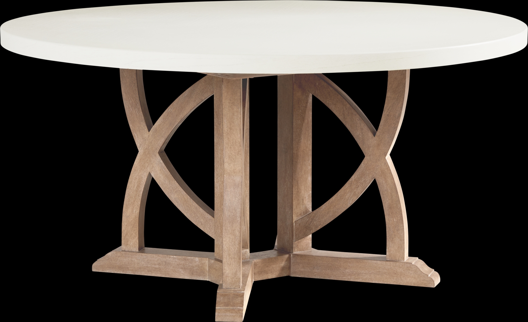 Oakwood Terrace Sand 5 Pc Round Dining Room with Upholstered Chairs - Thumbnail - Image 2