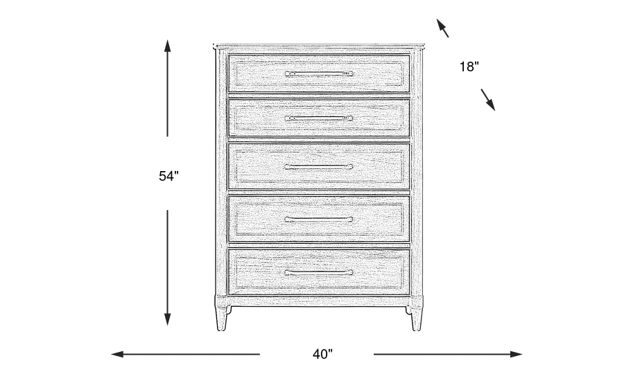 Dimension Image. Please refer to the Dimension Tab on this page for dimension details.