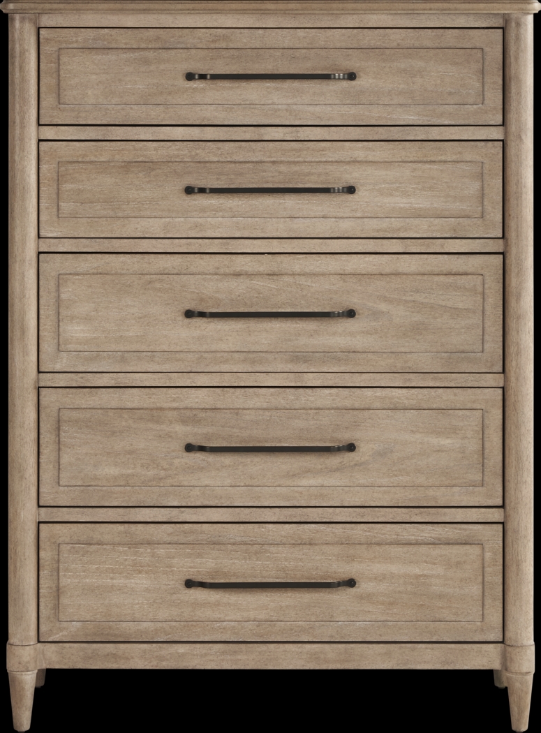 Oakwood Terrace Tan 5 Pc Queen Upholstered Bedroom - Thumbnail - Image 5