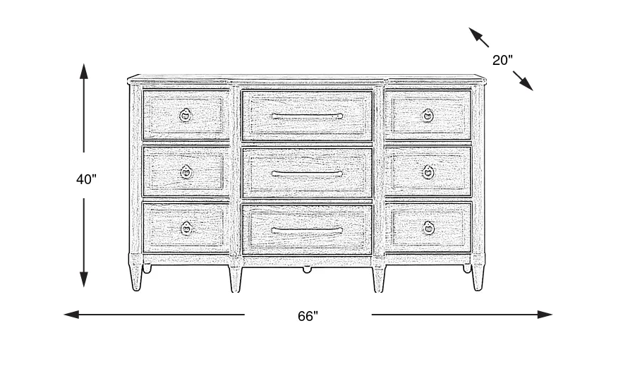 Dimension Image. Please refer to the Dimension Tab on this page for dimension details.