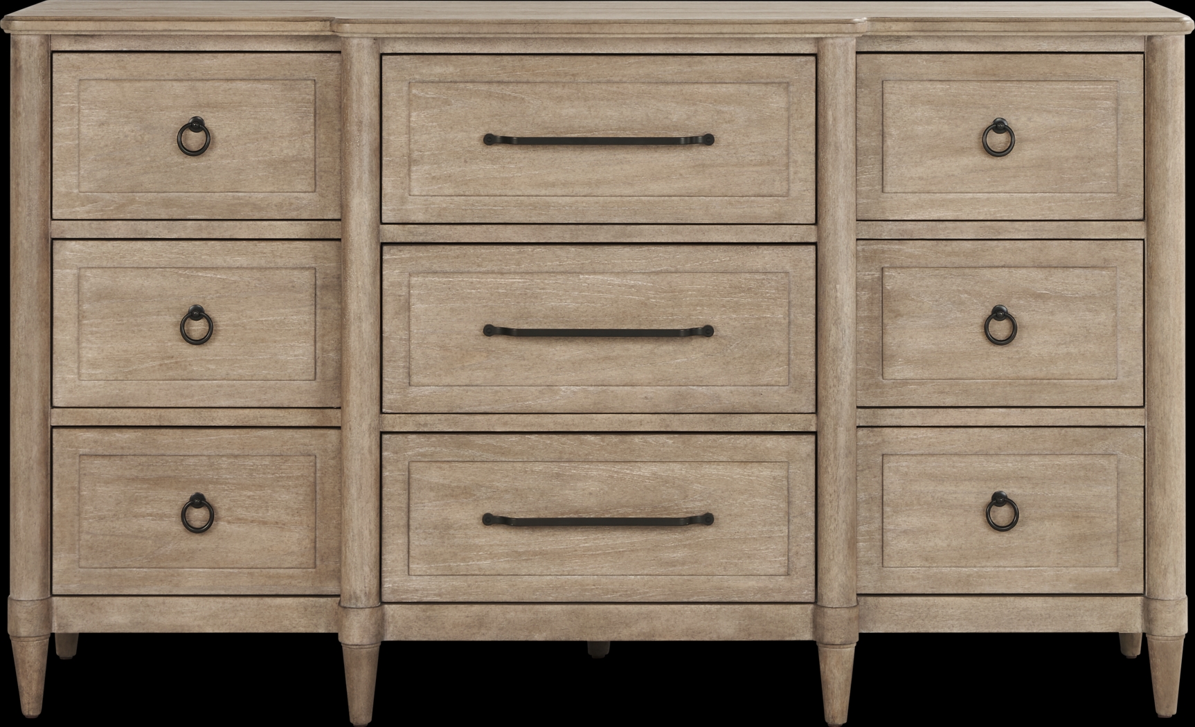 Oakwood Terrace Tan 7 Pc King Upholstered Bedroom - Thumbnail - Image 5