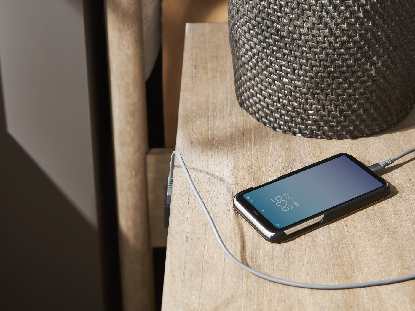 Oakwood Terrace Tan Nightstand - Thumbnail - Image 3