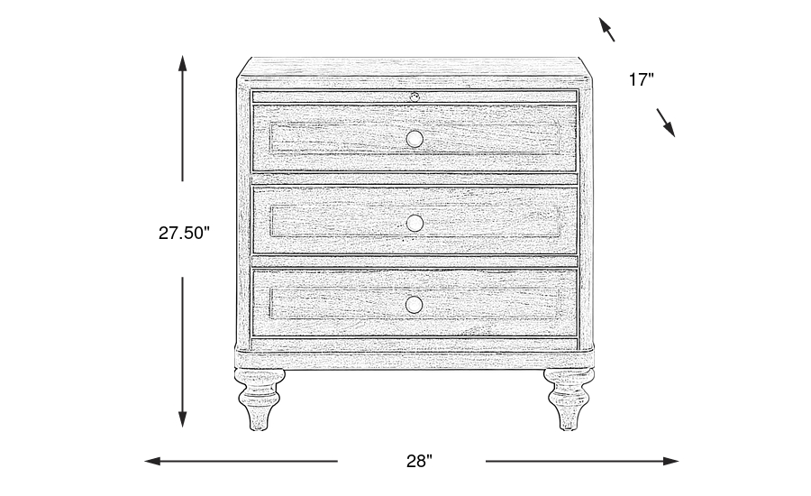 Dimension Image. Please refer to the Dimension Tab on this page for dimension details.