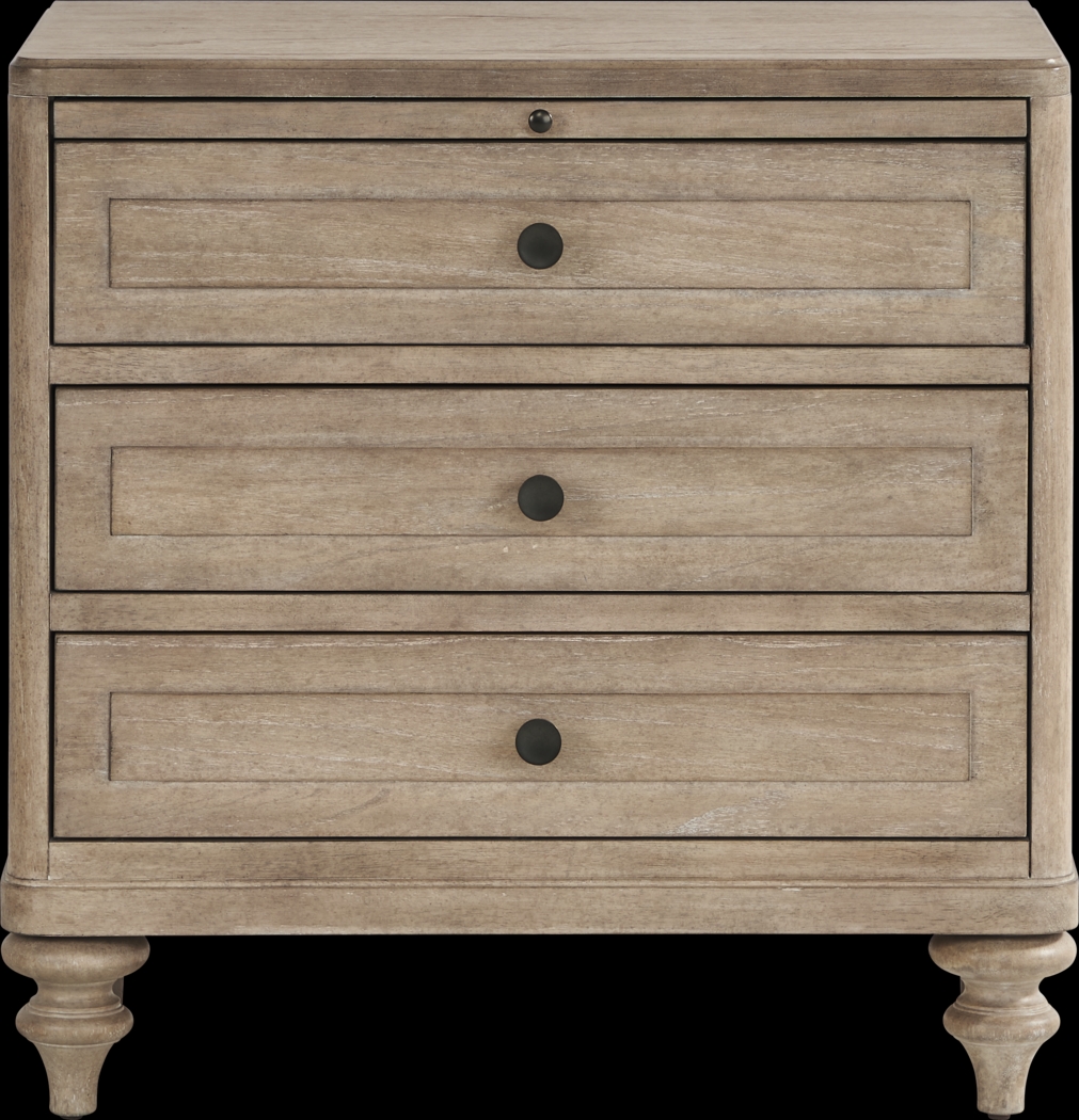 Oakwood Terrace Tan Nightstand - Thumbnail - Image 1