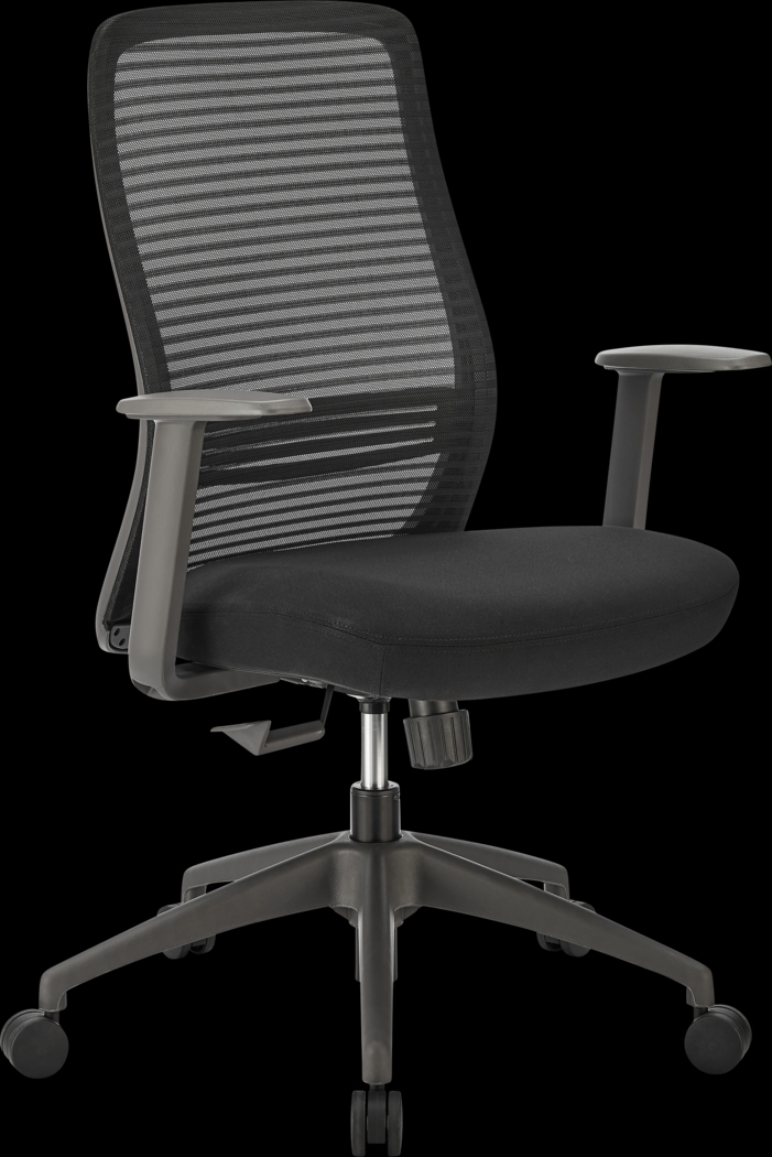 Oatman Black Office Chair - Thumbnail - Image 2